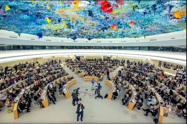 스위스 제네바에서 열리는 유엔 인권이사회 회의 모습 /유엔 