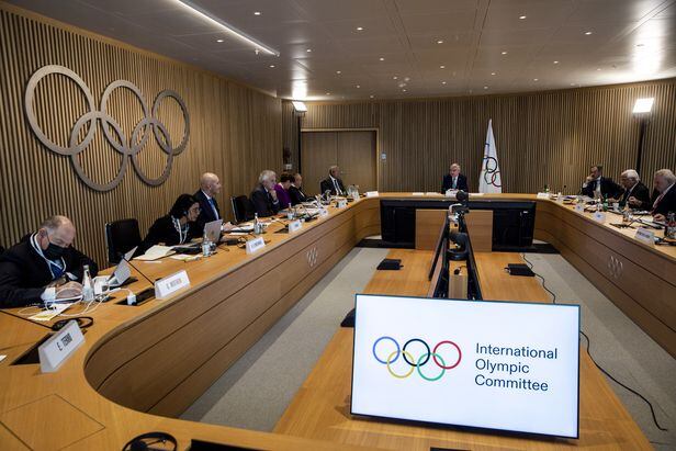 5일(현지 시각) 스위스 로잔에서 열린 국제올림픽위원회(IOC) 집행위원회 모습. /EPA 연합뉴스