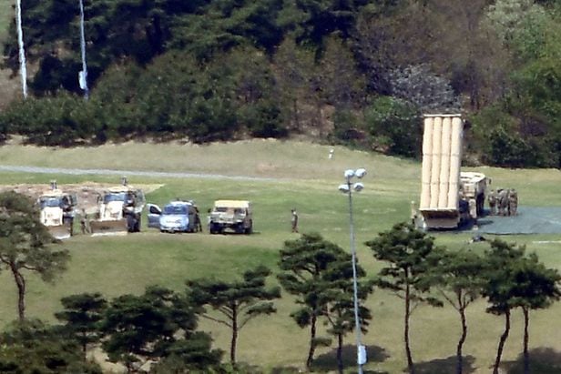 경북 성주군 성주골프장에 배치된 고고도 미사일 방어체계(THAAD·사드). /조선DB