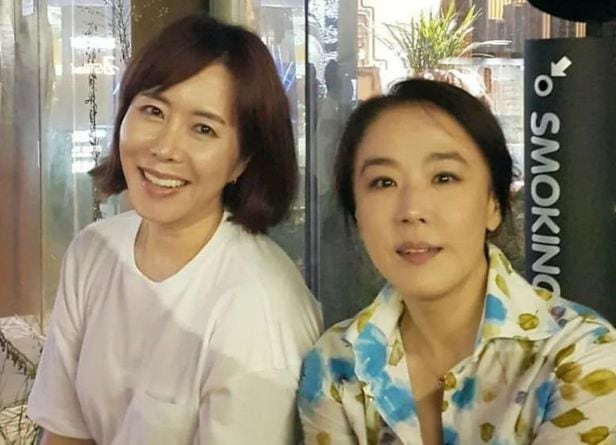 윤영미 아나운서(왼쪽), 강수연/윤영미 아나운서 인스타그램
