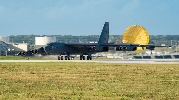 미 태평양공군은 15일(현지시간) 홈페이지를 통해 미국 루이지애나에 있는 바크스데일 공군기지 소속 B-52H 4대와 병력 220여명이 폭격기 기동부대 임무 수행을 위해 괌 앤더슨 기지에 도착했다고 밝혔다. 2022.2.16 [미 태평양공군 홈페이지 캡처]