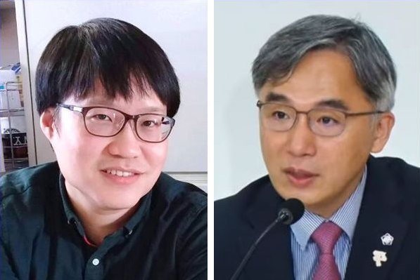 만화가 윤서인(왼쪽)씨와 정철승 변호사. /페이스북