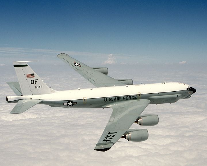 미 공군 코브라볼(RC-135U) 정찰기./미 공군 플리커
