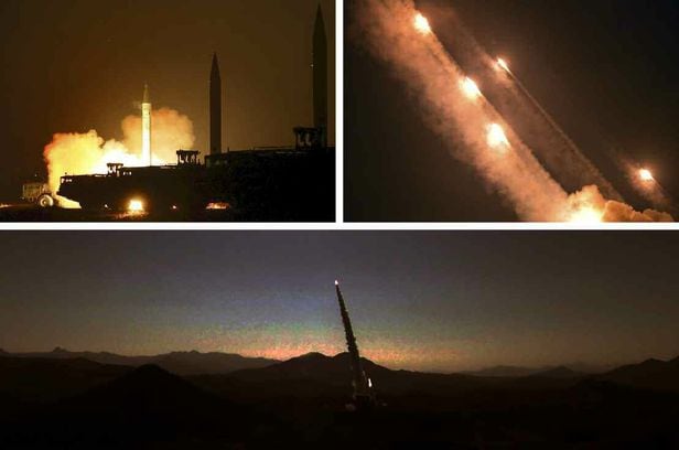 북한군 미사일 훈련 장면. /조선중앙통신