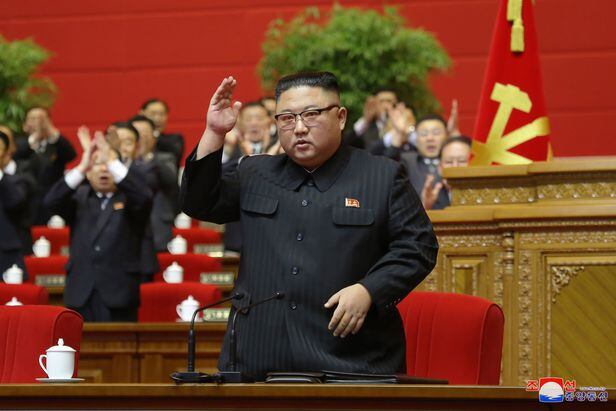 북한 제8차 노동당 대회에서 당 총비서로 추대된 김정은 국무위원장. /조선중앙통신 연합뉴스