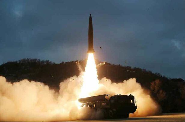 북한 지대지 전술유도탄(단거리탄도미사일 KN-23). /뉴스1