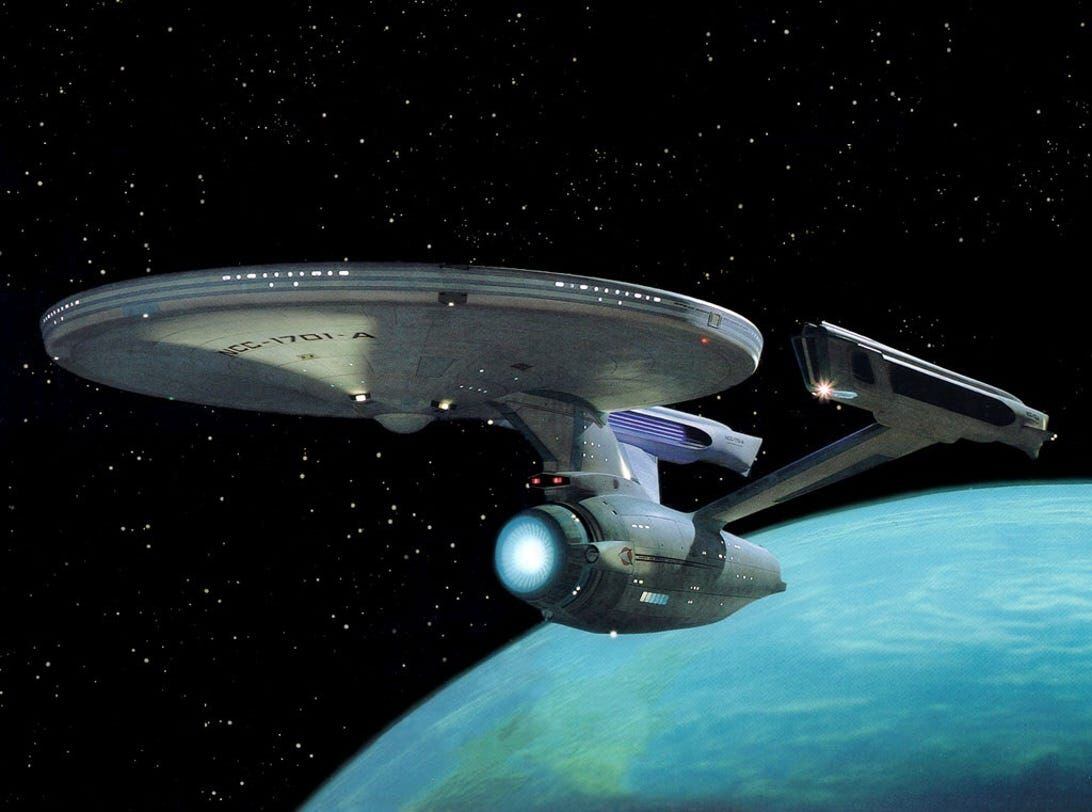 미 CBS방송의 TV드라마 스타트렉에 나온 우주선 엔터프라이즈호(USS Enterprise NCC-1701-A)./CBS Paramount