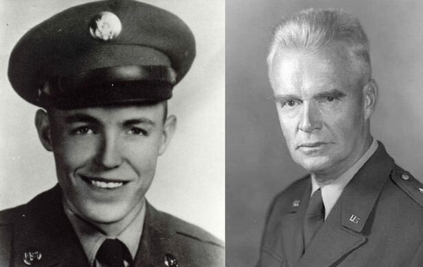 6·25전쟁에 참전한 미국 영웅들의 이야기가 책으로 나온다. 1953년 6월 백병전을 벌이다 전사한 최연소 영웅 찰스 바커(18·왼쪽 사진) 일병과 1950년 7월 후퇴를 거부하고 전선에 남은 최고령 영웅 윌리엄 딘(51) 소장. /미 의회 명예훈장 사이트·위키피디아