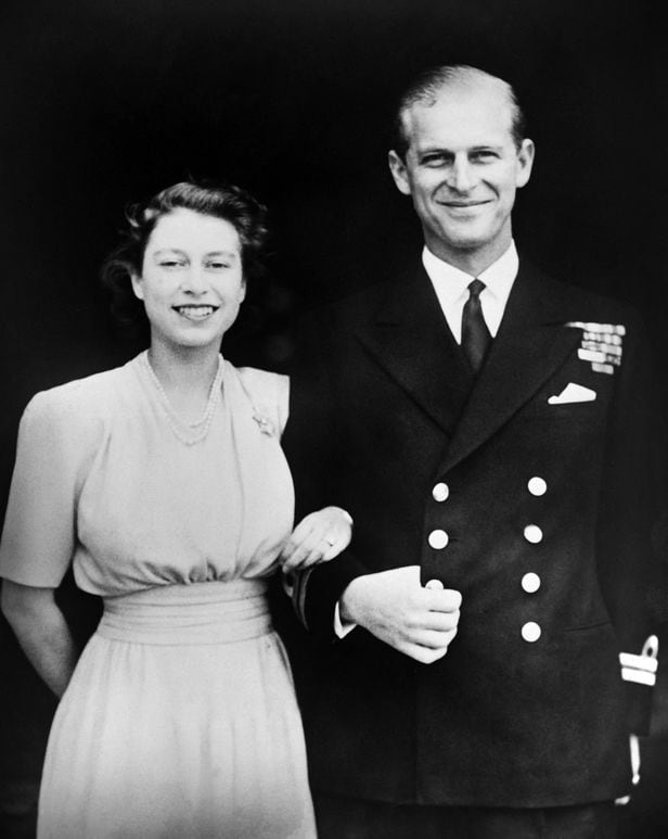 1947년 7월 11일 엘리자베스 공주와 약혼식때 찍은 사진/AFP 연합뉴스