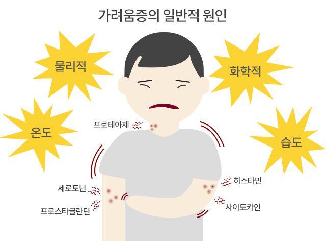 몸 가려움증 온몸이 간지러워요 손 발 9