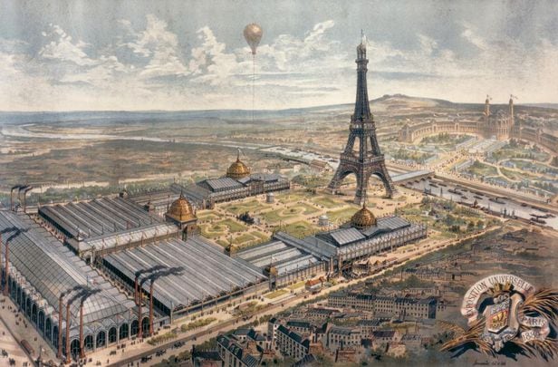 에펠탑이 탄생한 1889년 파리 엑스포 전경