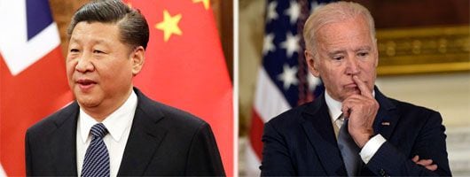 시진핑 중국 국가주석과 조 바이든 미국 대통령.