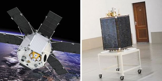 러시아 스푸트닉스 위성과 북한 위성체.
