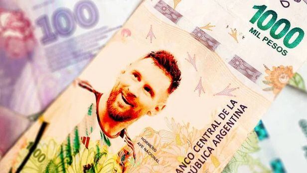 아르헨티나 메시 지폐