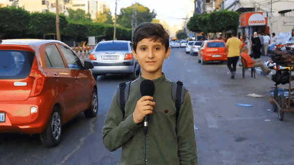 팔레스타인 가자지구 시민인 13세 소년 아우니 엘도스가 유튜브에 올린 영상의 일부. /엑스(트위터)
