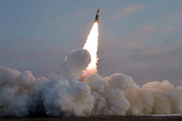 2022년 1월 17일 북한이 발사한 단거리탄도미사일 KN-24./노동신문 뉴스1